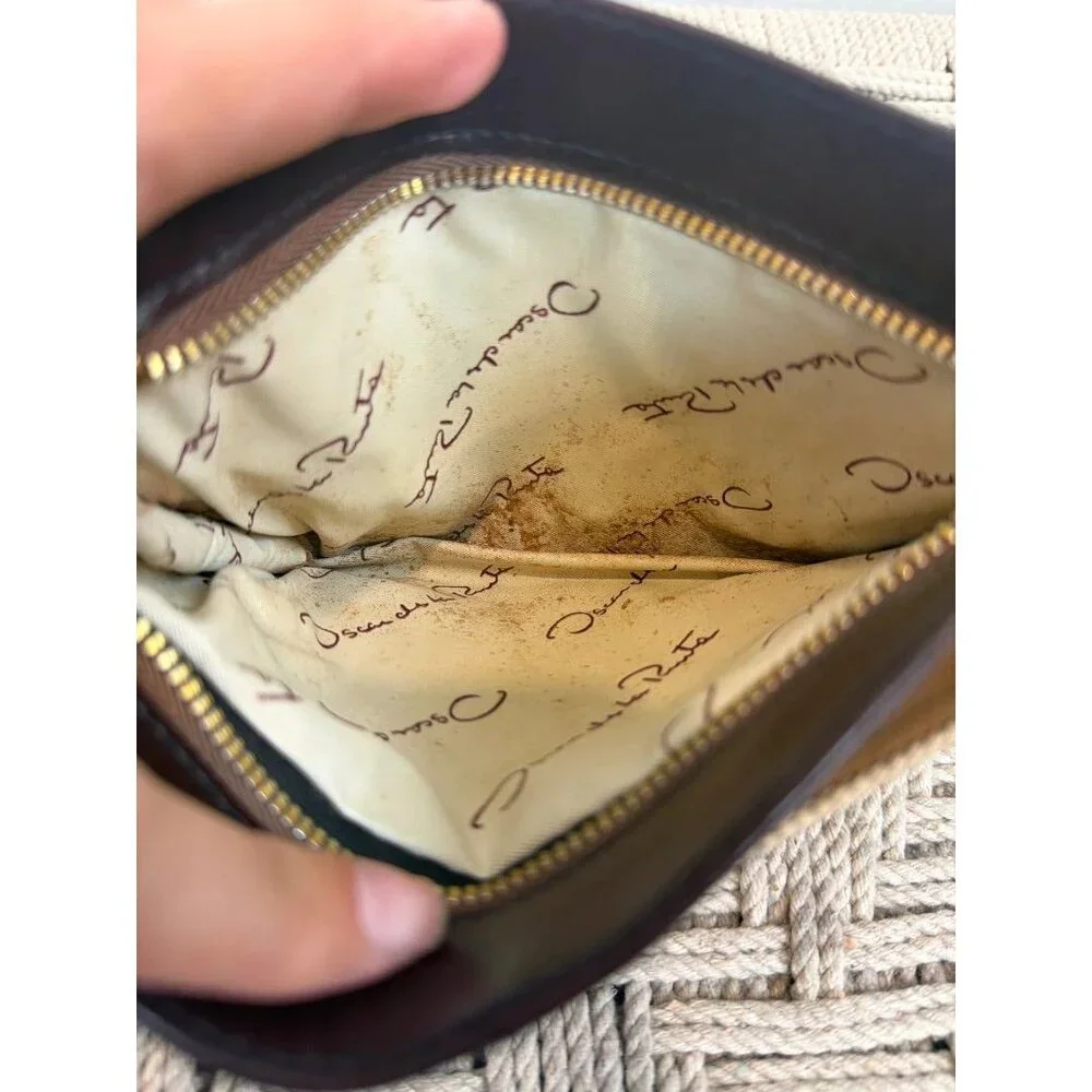 Oscar De La Renta Wallet – Beige/Brown – Good Condition - Picture 3 of 3